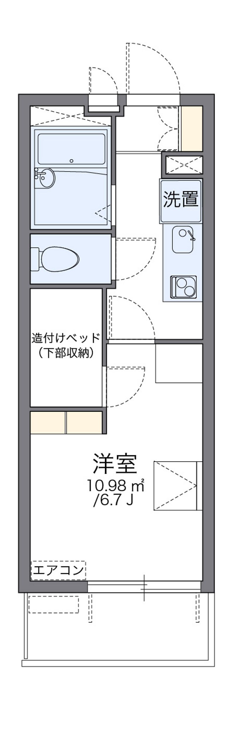 レオパレスＯＲＣＨＩＤ　Ａ 間取図