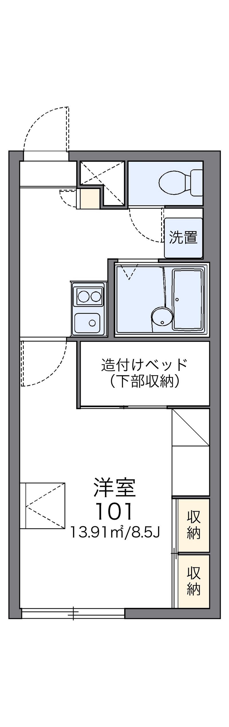 レオパレスＦＡＲＭ光Ⅱ 間取図