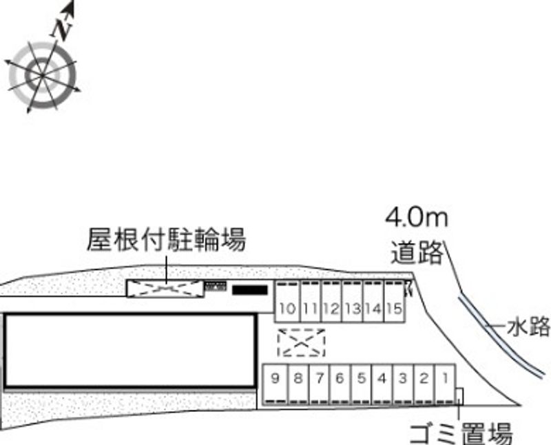 レオネクストソレイユＡ 駐車場
