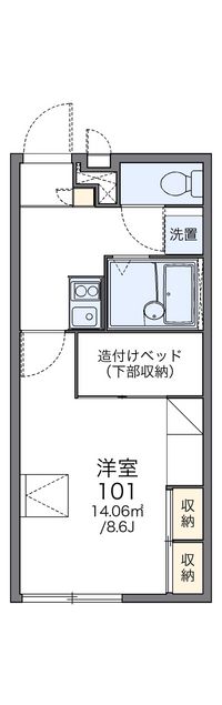 レオパレス純 間取り図