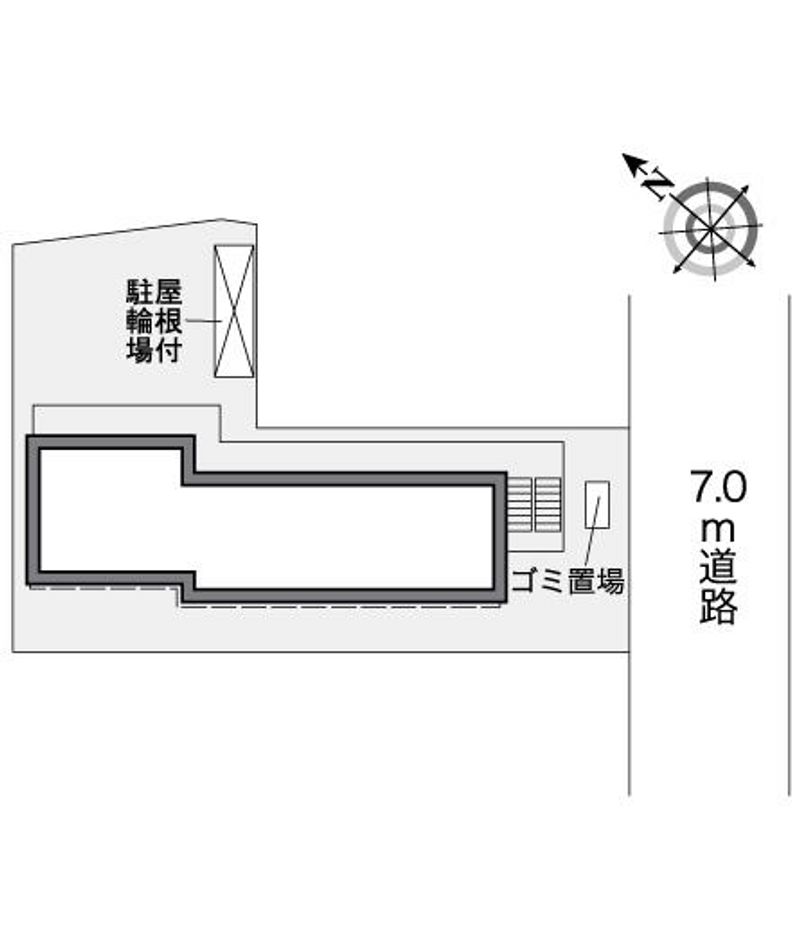 レオパレス大岡壱番館 配置図