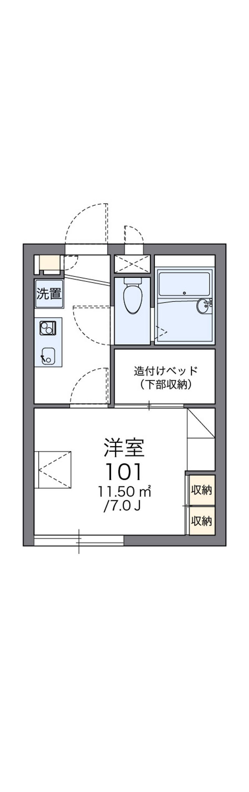 レオパレスｗｉｌｌ 間取図