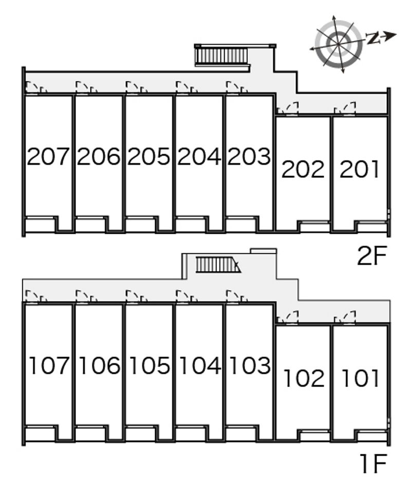 クレイノデイジー 間取配置図