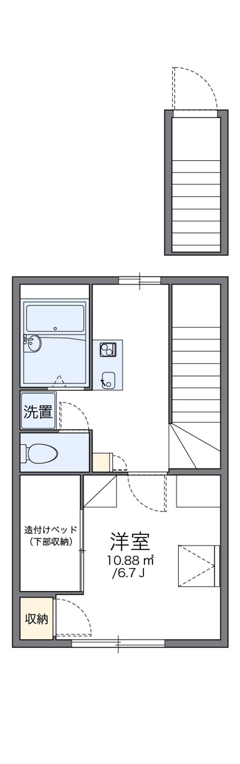 レオパレスなかやまⅡ 間取図