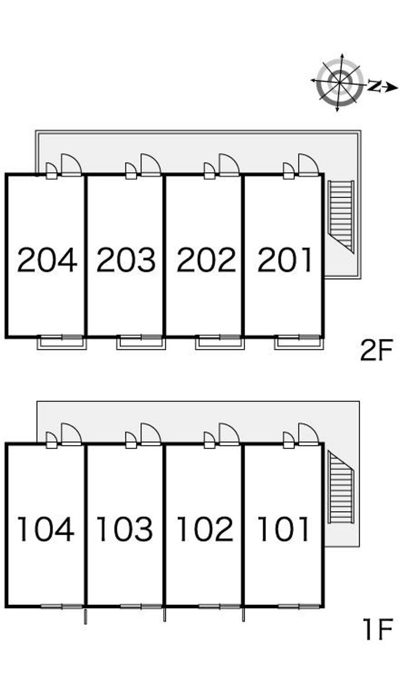 レオパレスＪ　ＢＯＸ　Ⅲ 間取配置図