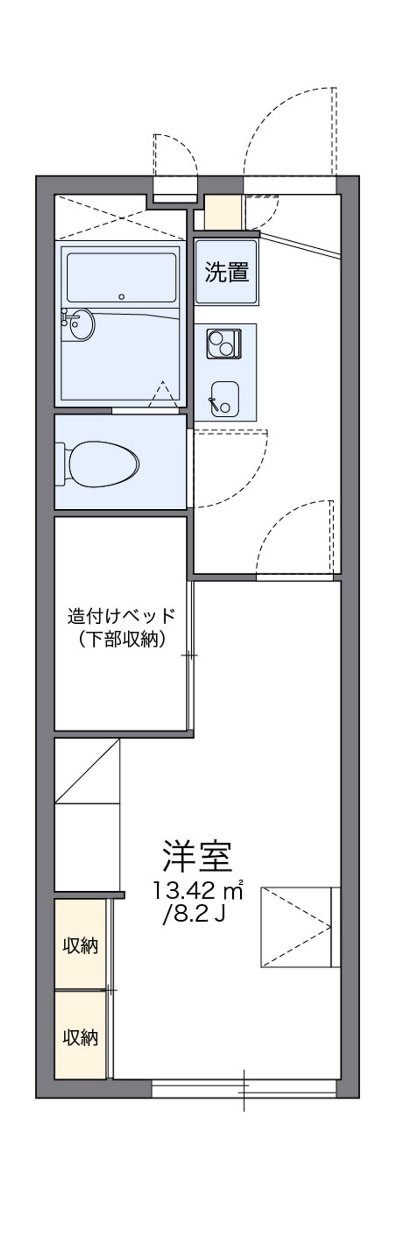 レオパレスサン　シーロ 間取図