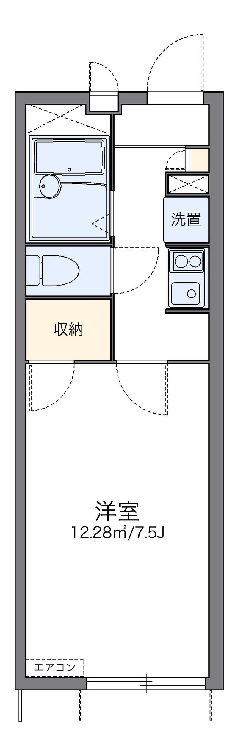 レオパレス喜多Ⅰ 間取図
