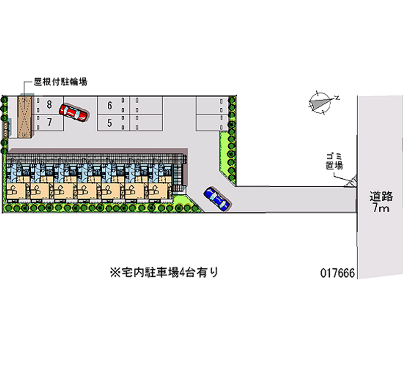 レオパレスラ・プランタン 月極駐車場