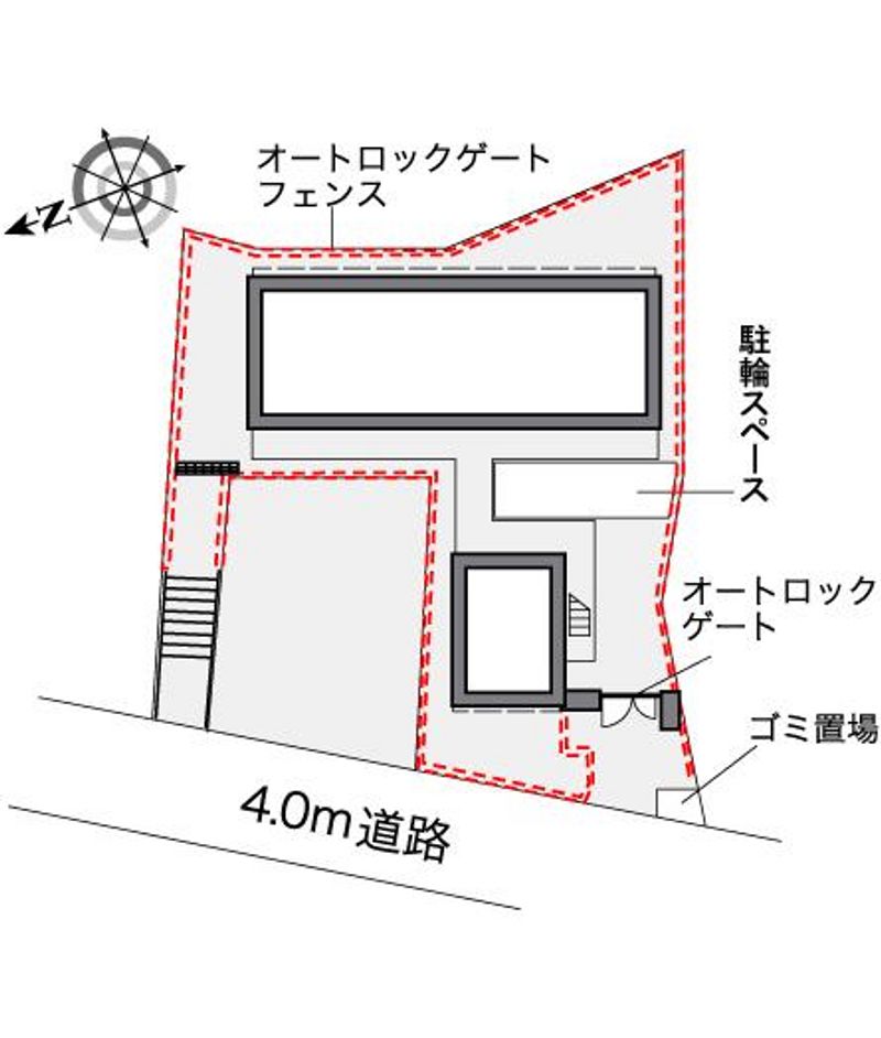レオパレスＦＵＫＡＷＡⅡ 配置図
