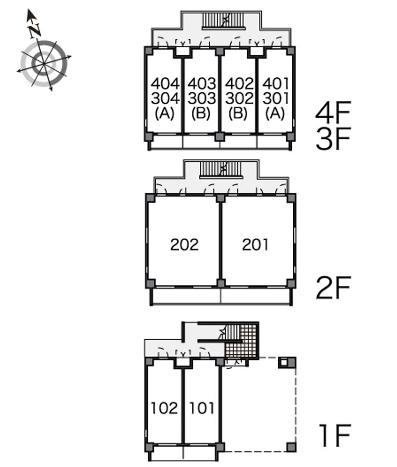 LEONEXT Naha Nishi Kouko Mae 평면 배치도