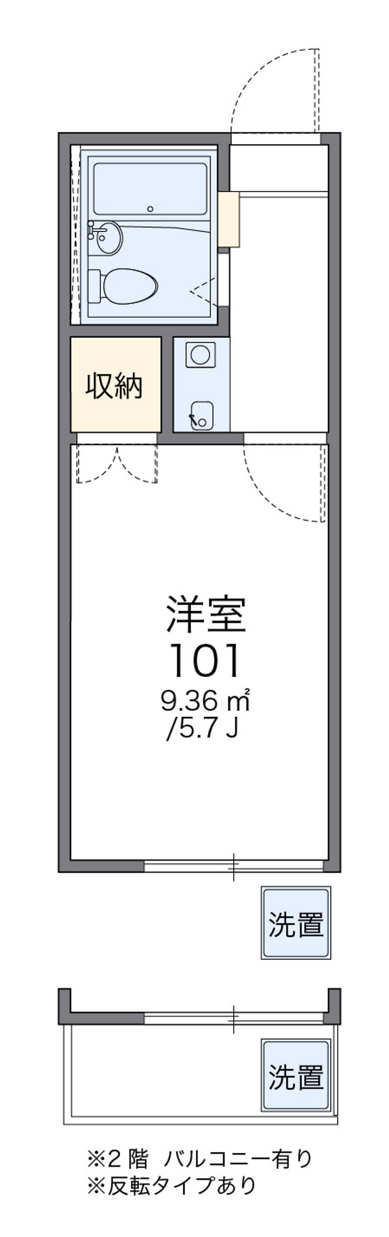 レオパレス東戸塚ヒルズ 間取図