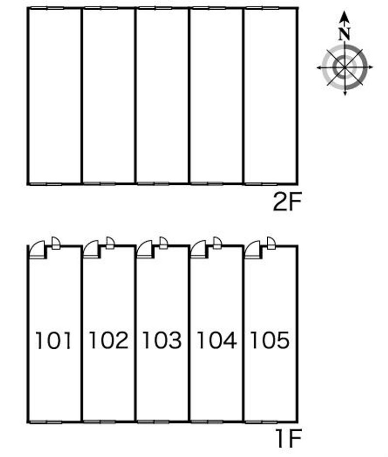 レオパレスメイゾンうすいⅡ 間取り配置図