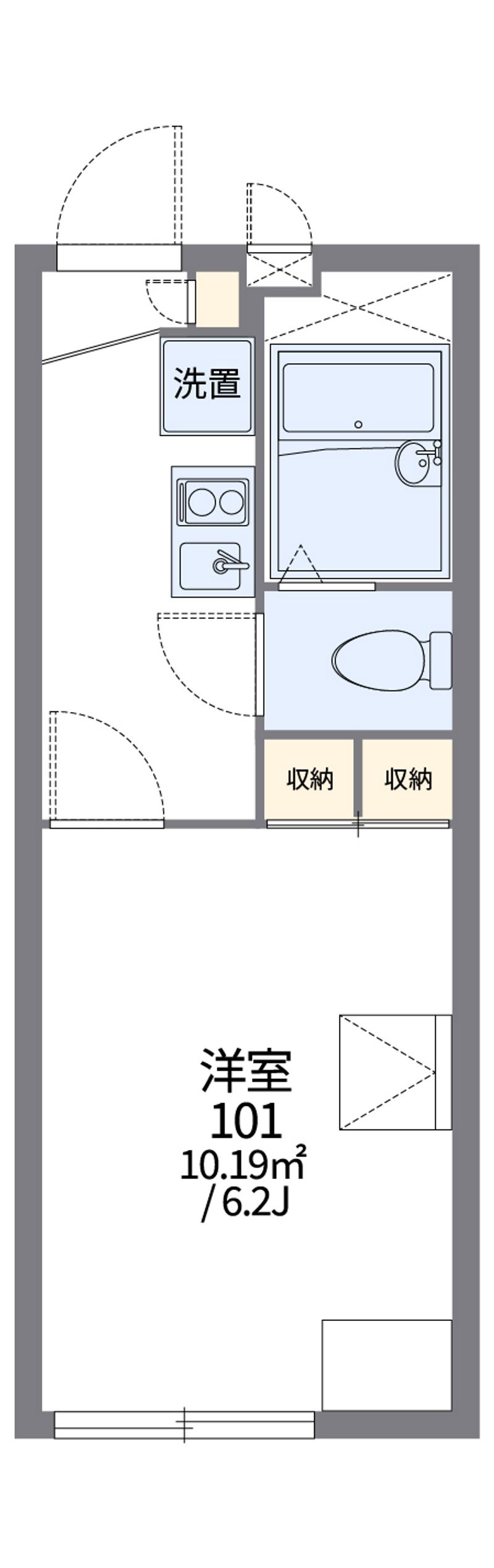レオパレスアトレⅠ 間取図