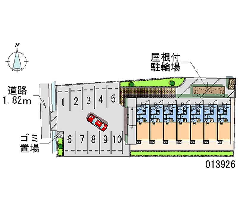 レオパレスひまわり 月極駐車場