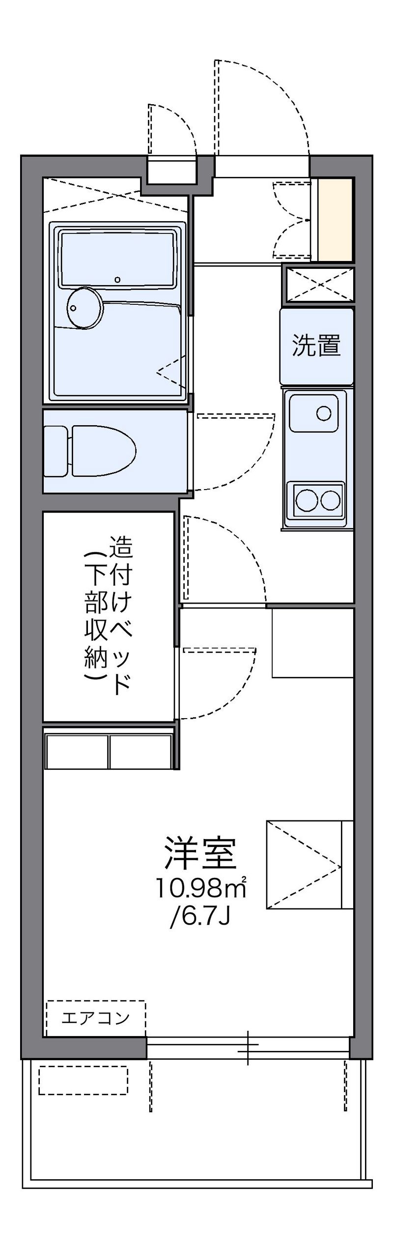 レオパレス駅東 間取図
