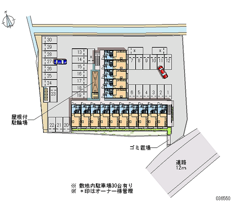 レオパレス馬場出 月極駐車場