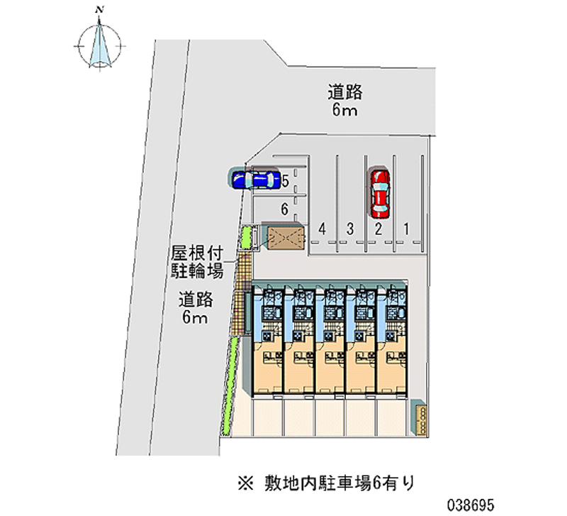 レオパレスメイゾンうすいⅡ 月極駐車場