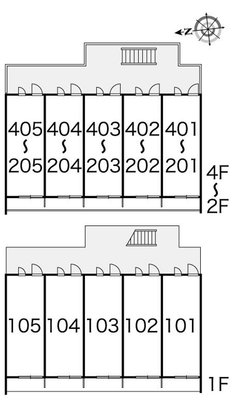 レオパレスよろづやⅡ 間取配置図
