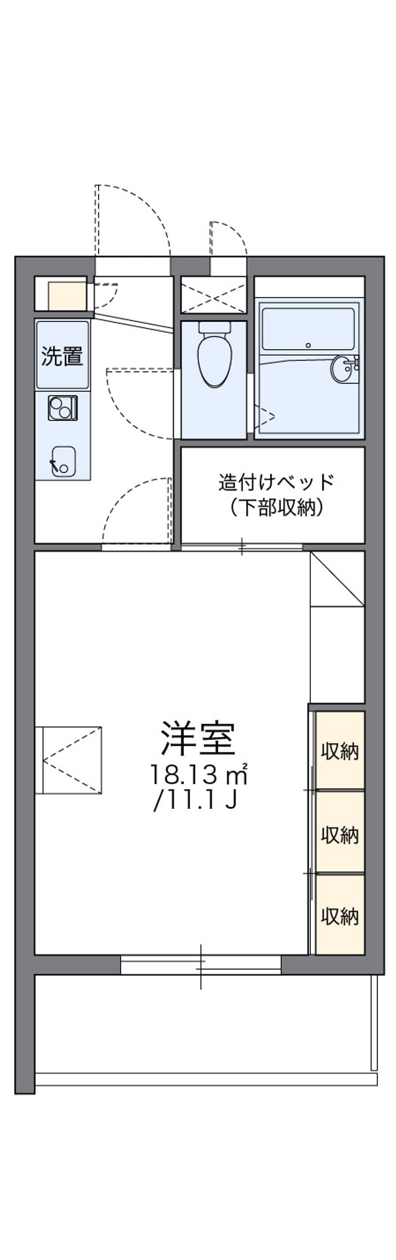 レオパレスエスポワール 間取図