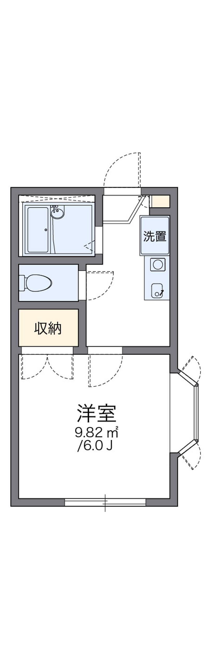 レオパレス白糸 間取図