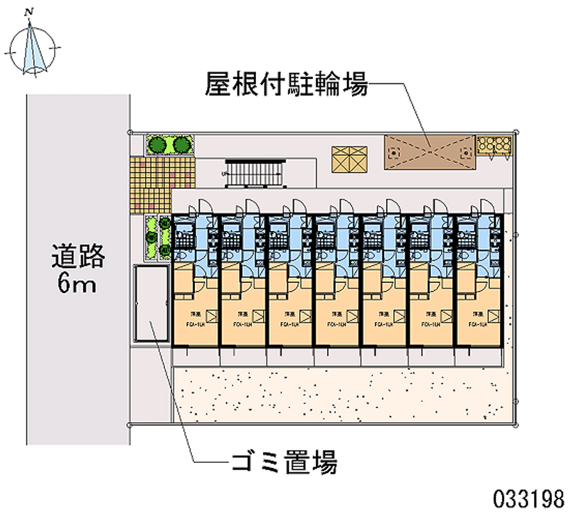 レオパレスファーレⅥ 区画図