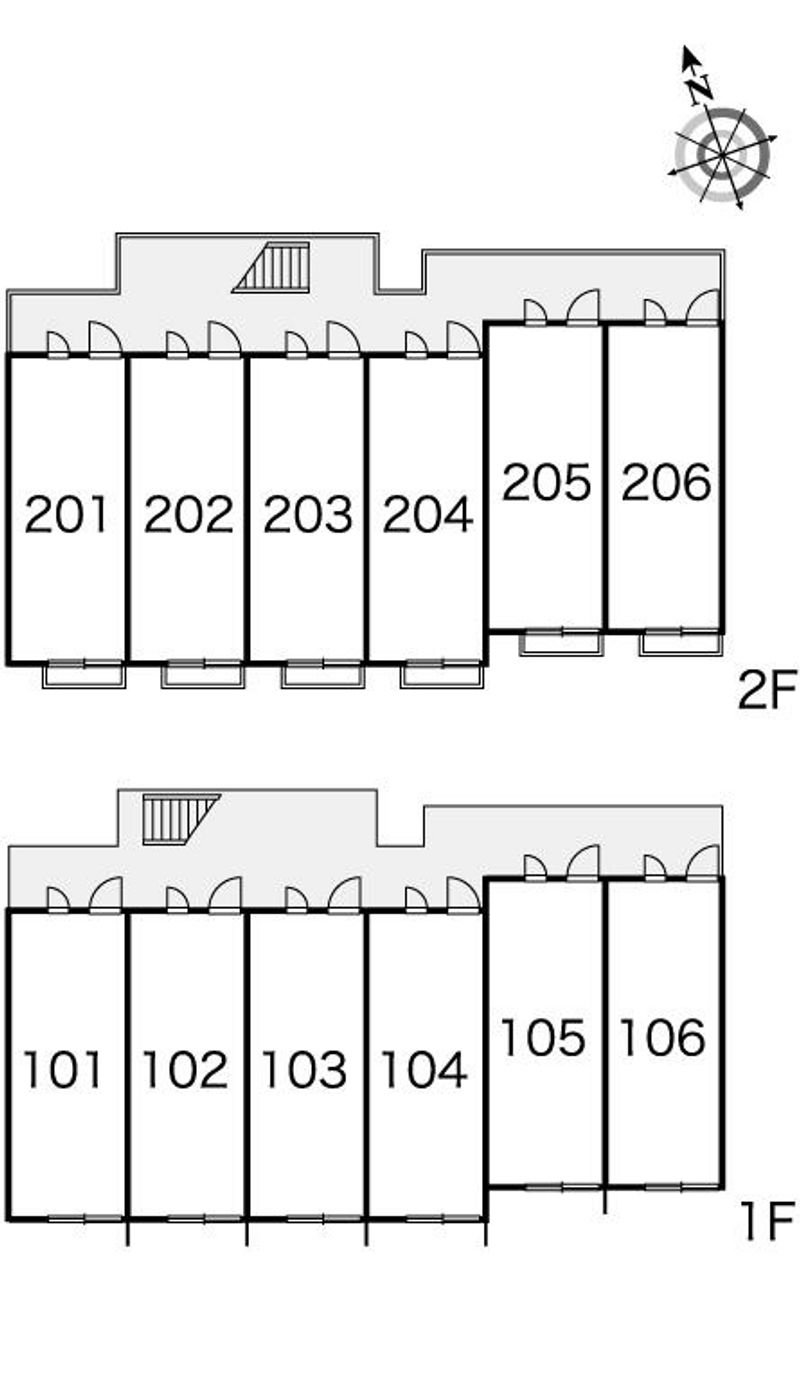 レオパレスグランドゥールⅡ 間取り配置図