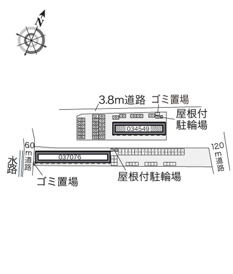 レオパレスＫＡＴＡＹＡＭＡ 配置図
