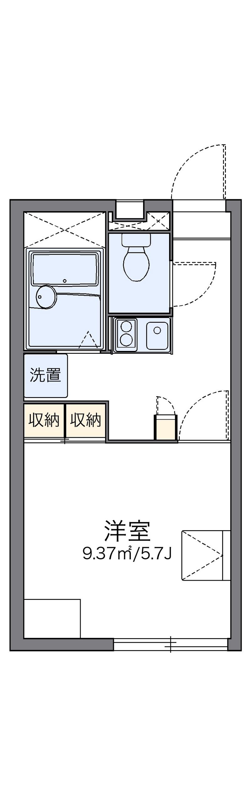 レオパレスカンタービレ 間取図