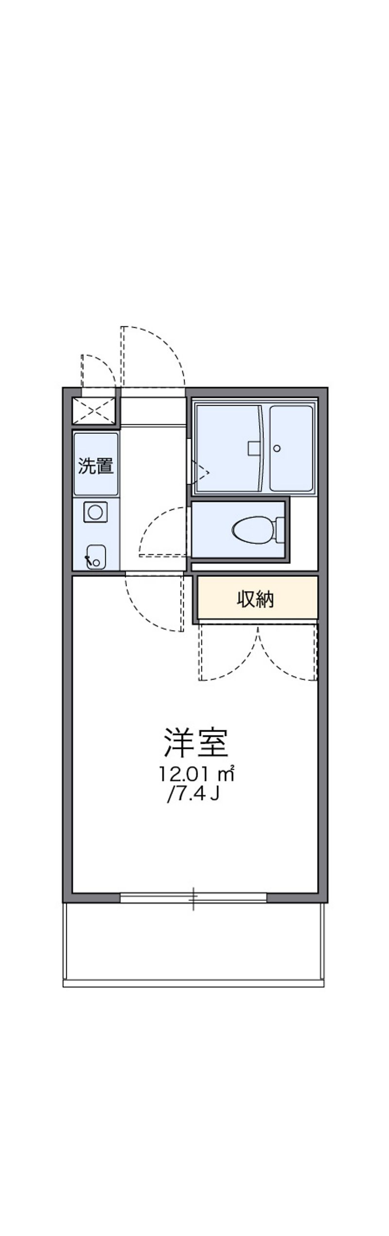 レオパレスＯＺＡＫＩ 間取図
