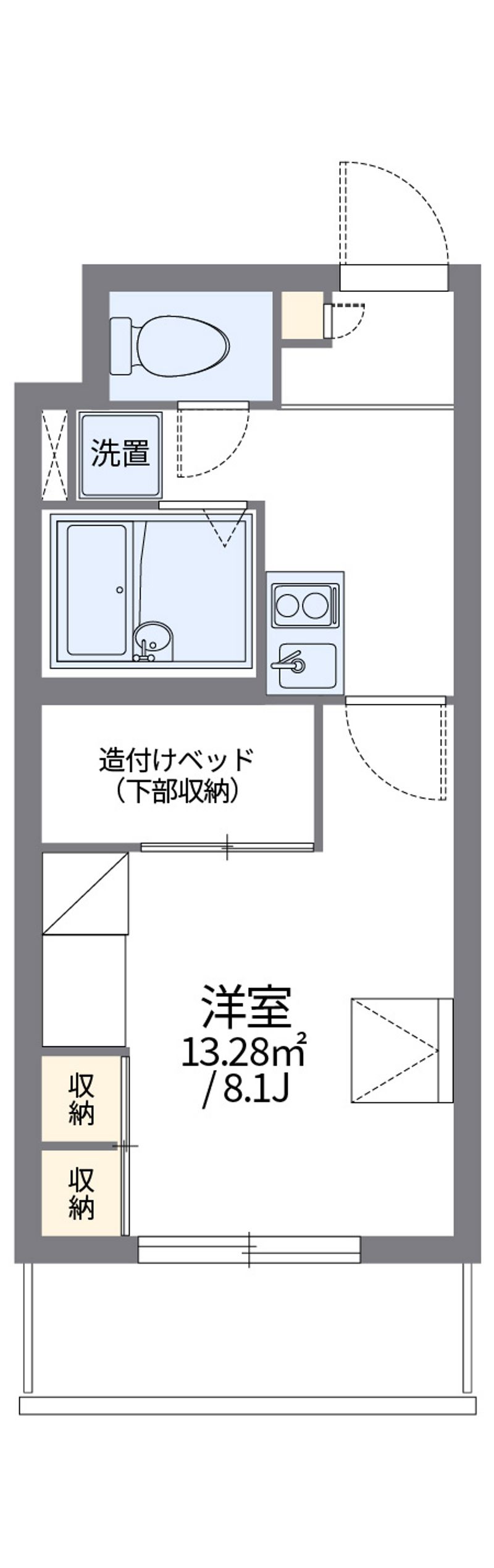 レオパレスパルコートＢ 間取図