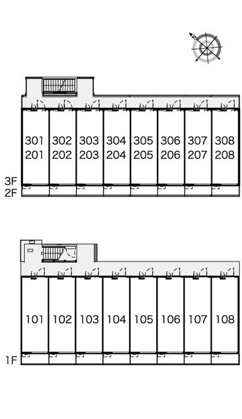 レオパレスリリー 間取配置図