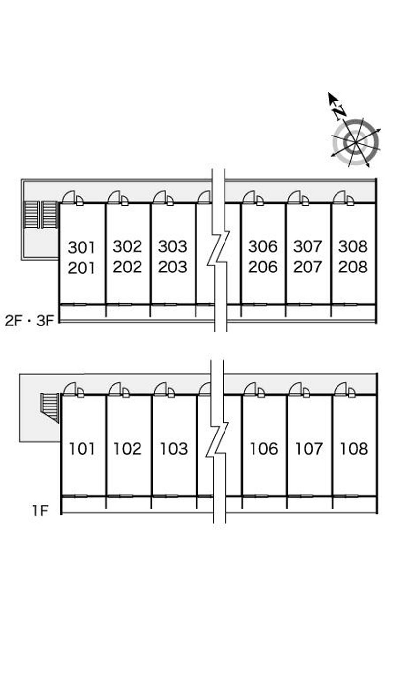 レオパレスカナタコ 間取配置図