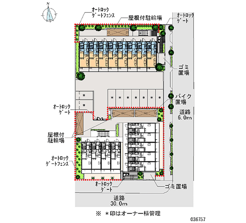 レオパレス庵 区画図