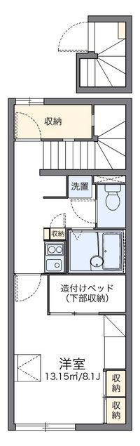 レオパレスヴァンクール国母 間取り図