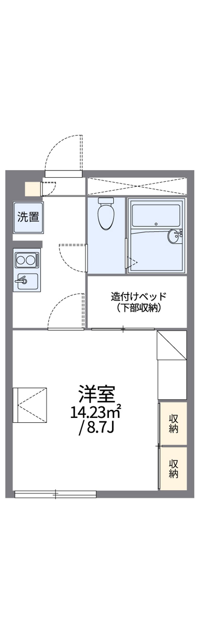 レオパレスグリーンヒル 間取図