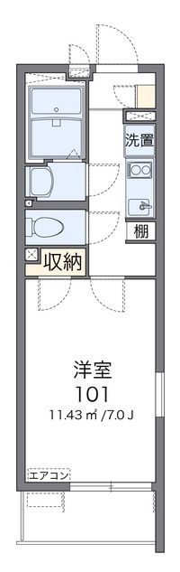クレイノＭＩＹＡＢＩ 間取り図