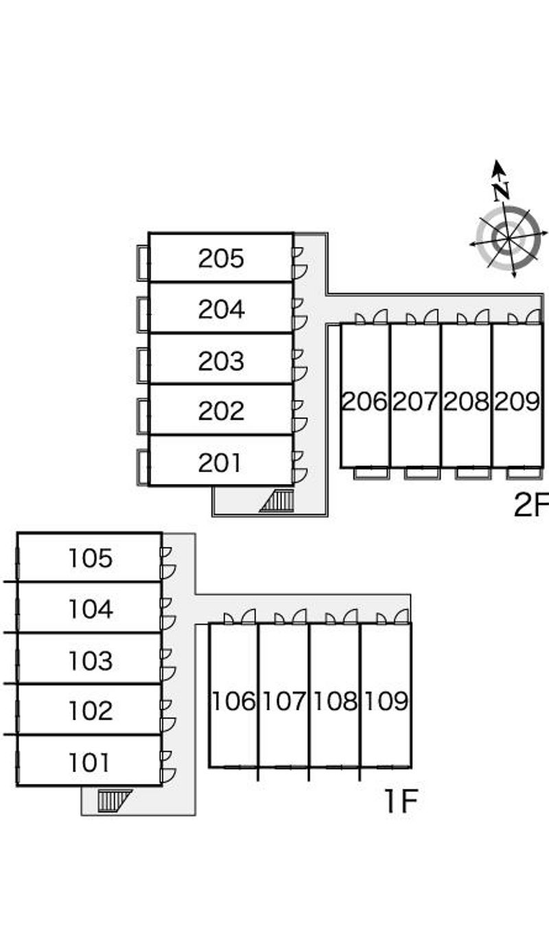 レオパレスコンフォート平松 間取り配置図