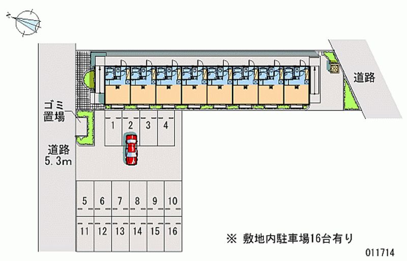 レオパレスプリマベーラ 月極駐車場