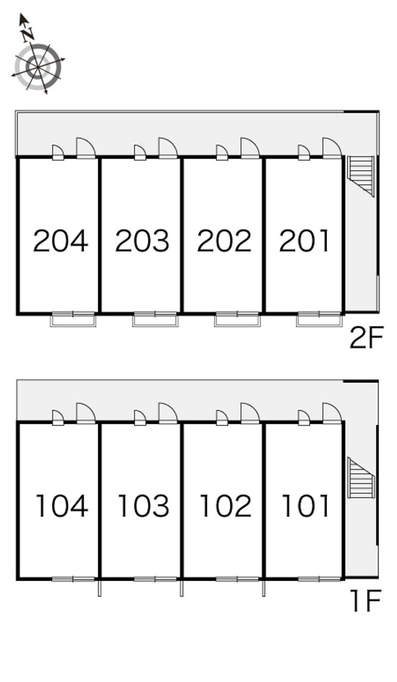 レオパレス一里松 間取り配置図