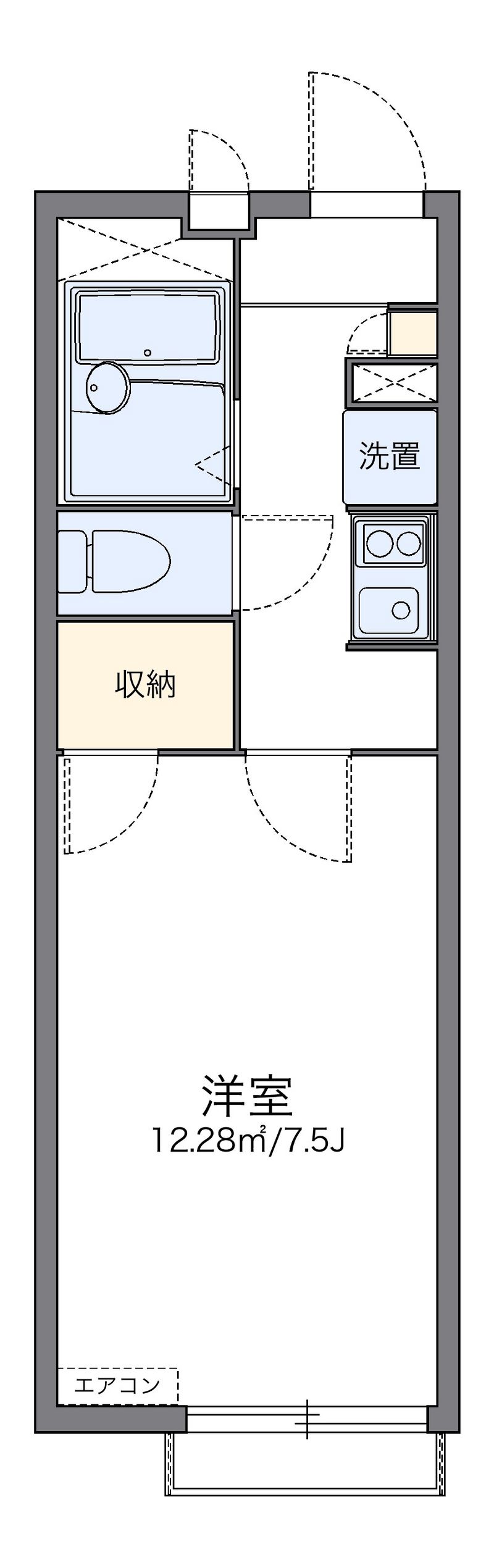 leopalace Miyako B Floor plan