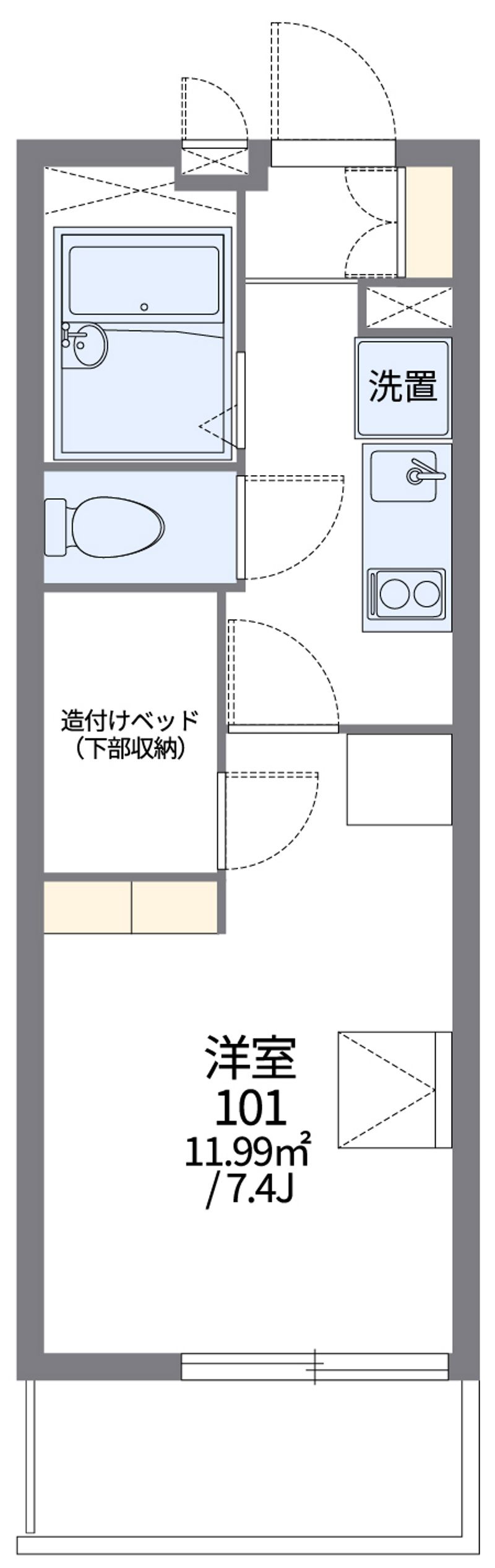 レオパレスＣｏｍｏ小山 間取図