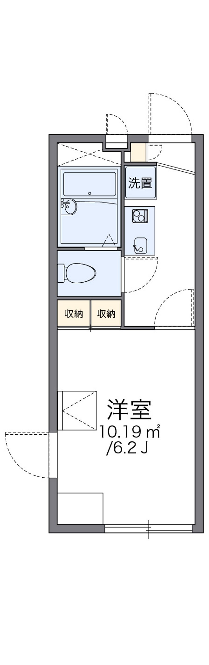 レオパレスシュテルンヒュンフ 間取図