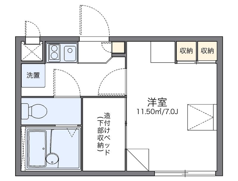 レオパレスサンモール 間取り