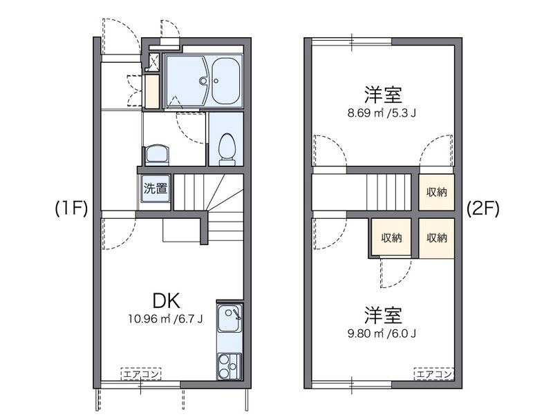 レオパレス福泊Ａ 間取図