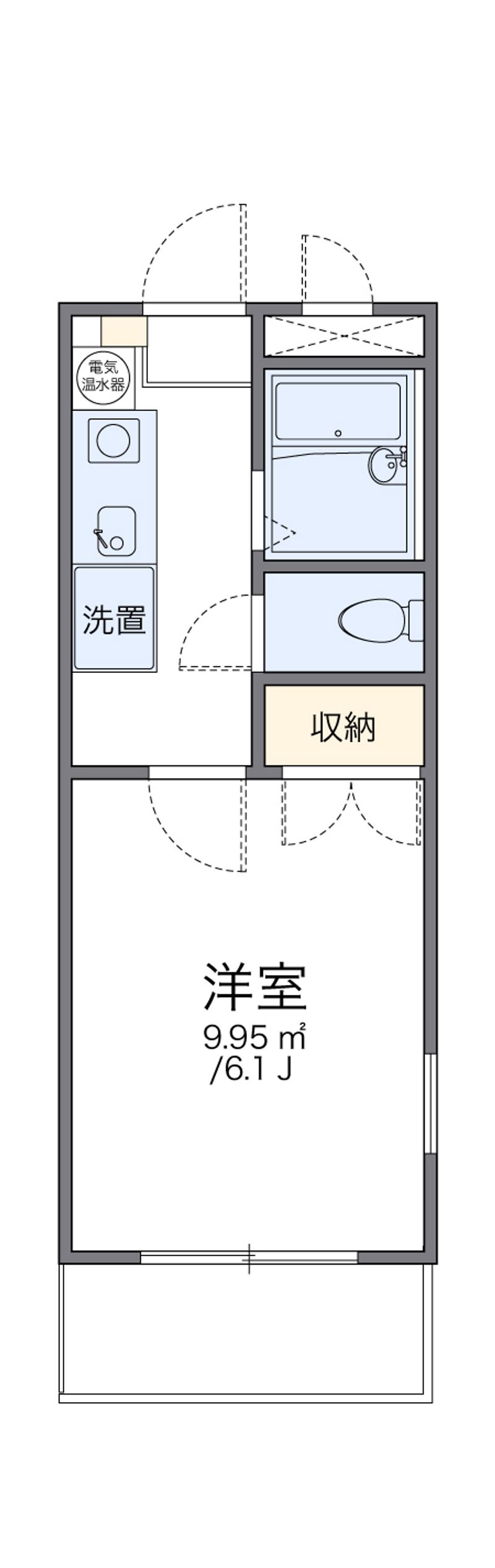 leopalace Kawatecho A Sơ đồ nhà