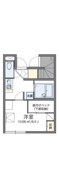 レオパレスパピーズスプリング 間取り図