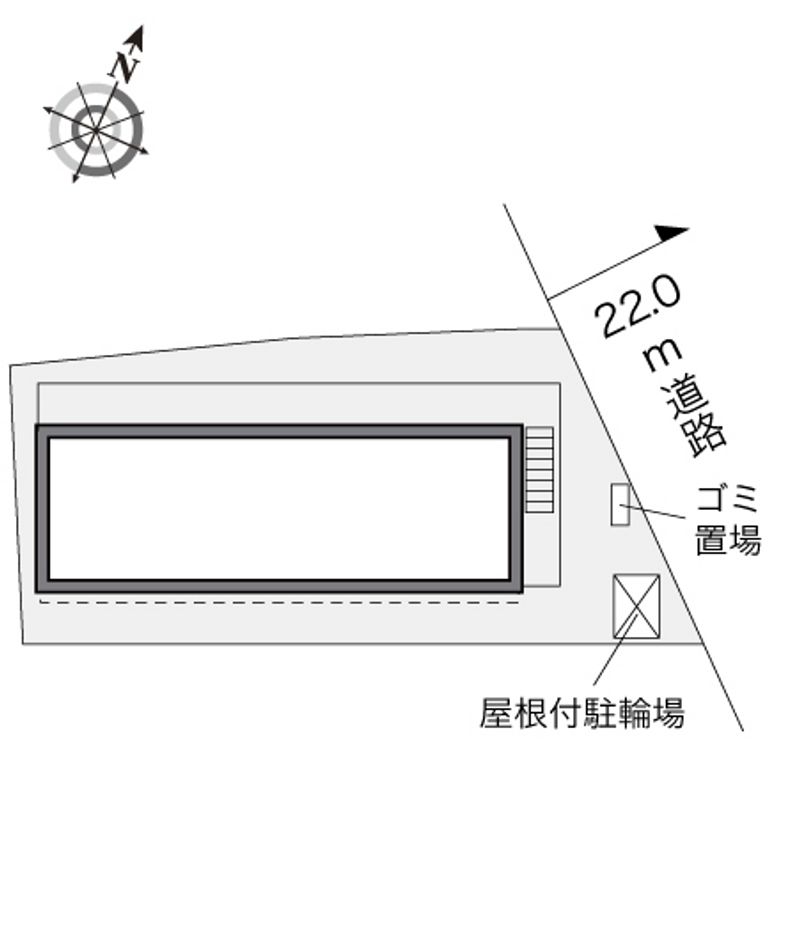レオパレスグランブルーアルファ 配置図
