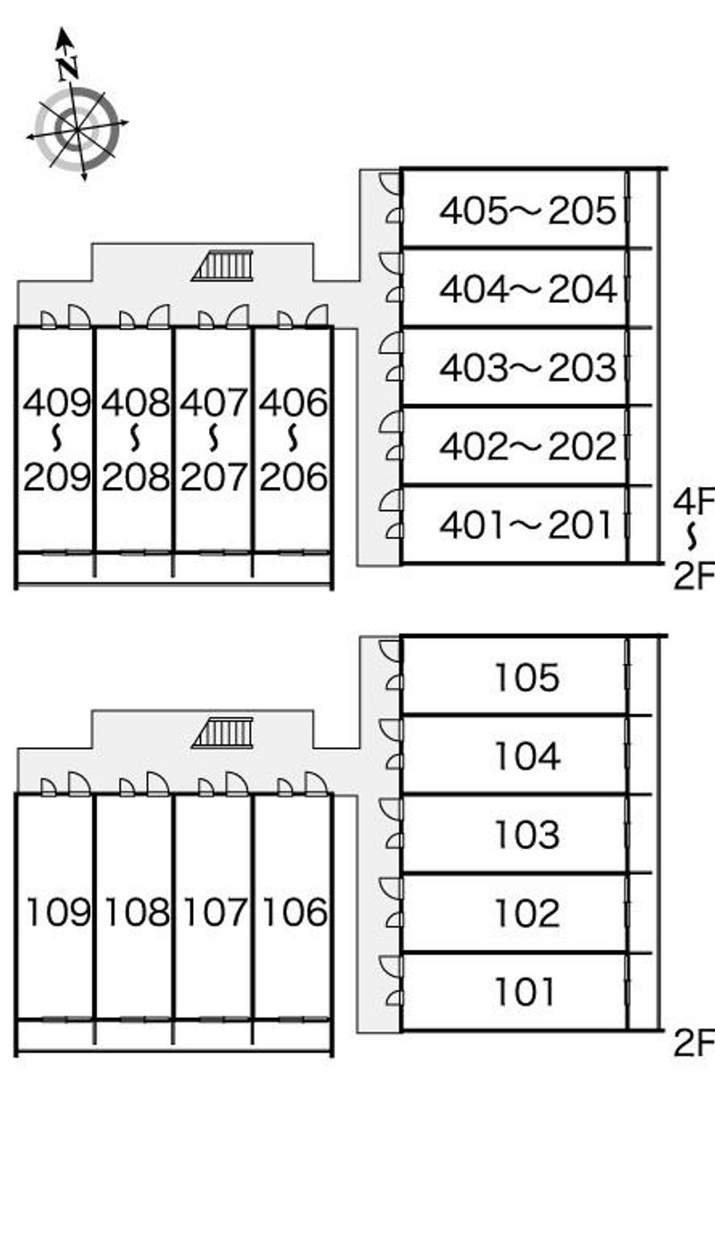 レオパレス和 間取配置図