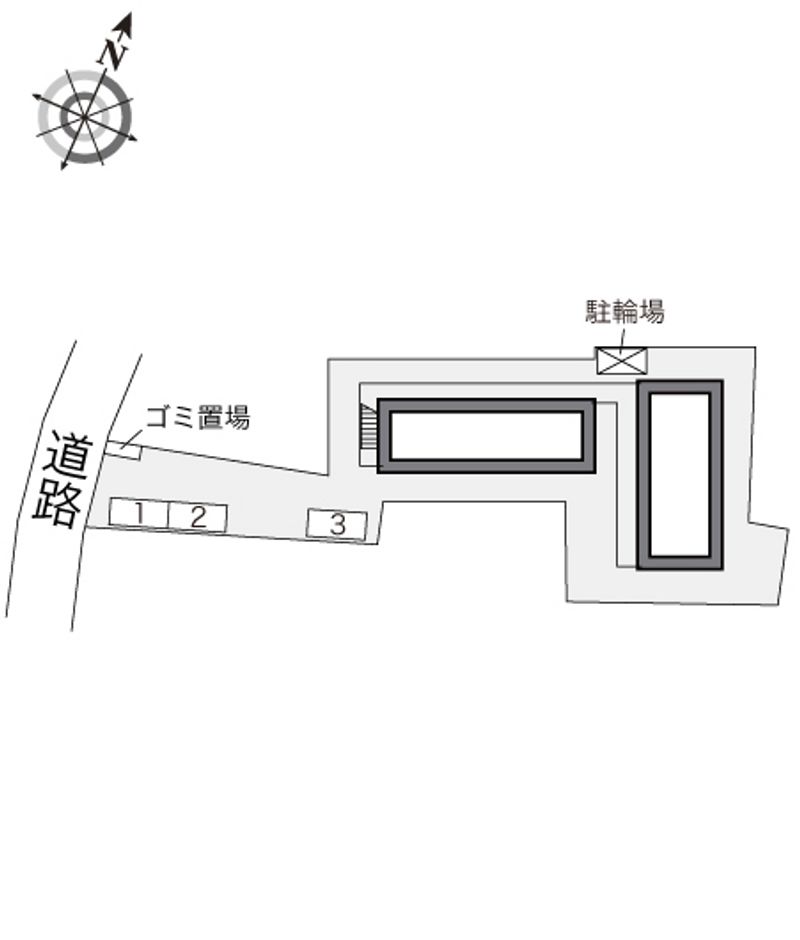 レオパレスまつや 配置図