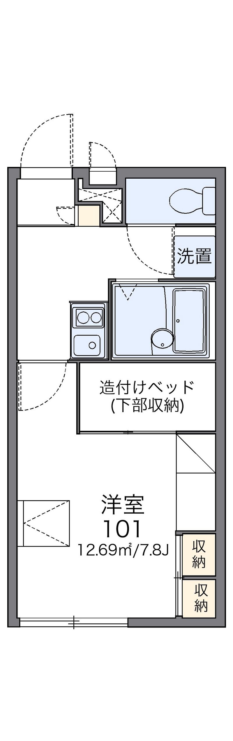 レオパレスアメニティ 間取図